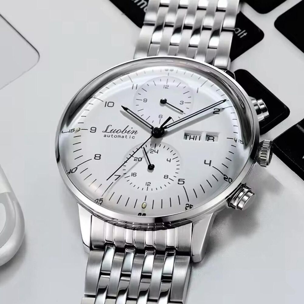 Luobin Automatic Chronograph – White Dial